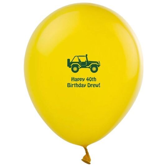 Four Wheel Drive Latex Balloons